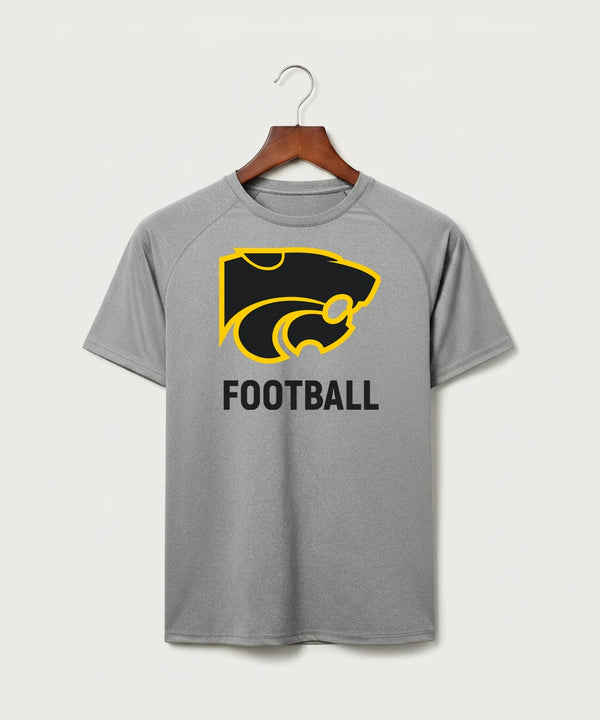 Le-Win Football - Gray Tee - Full Front