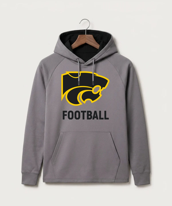 Le-Win Football - Gray Hoodie - Full Front