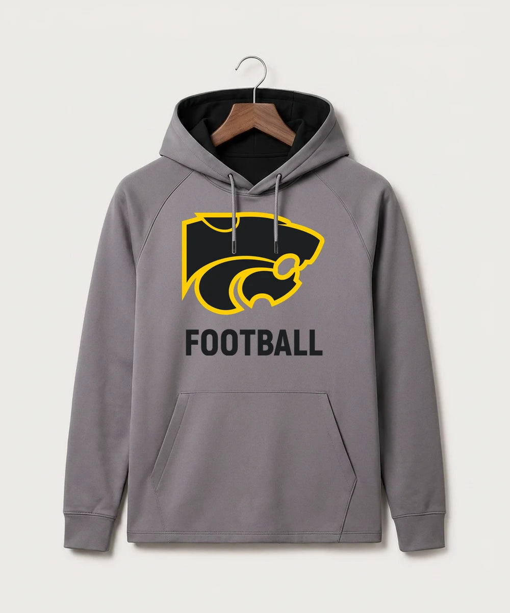 Le-Win Football - Gray Hoodie - Full Front
