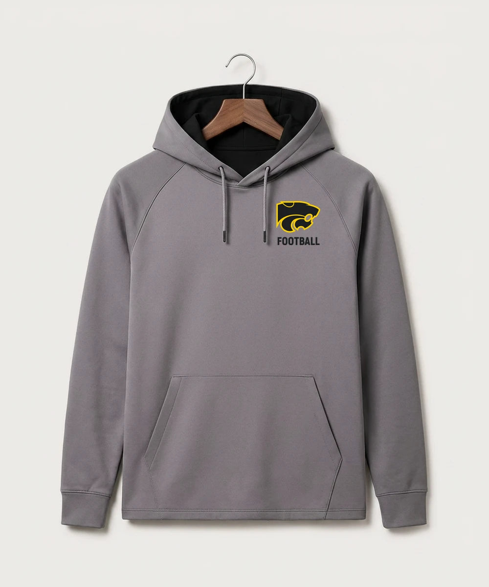 Le-Win Football - Gray Hoodie - Left Chest