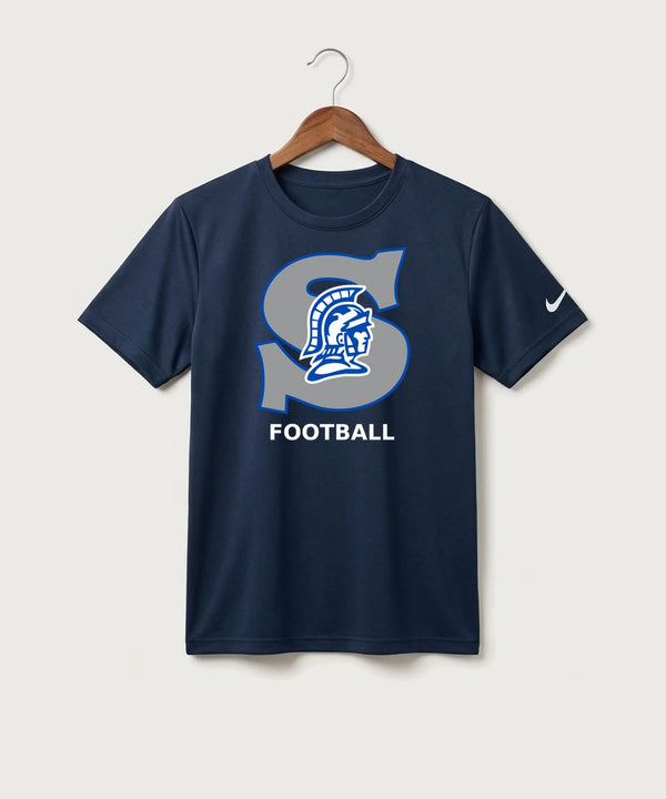Southwest Football - College Navy Nike Youth Swoosh Sleeve rLegend Tee NKDX8787