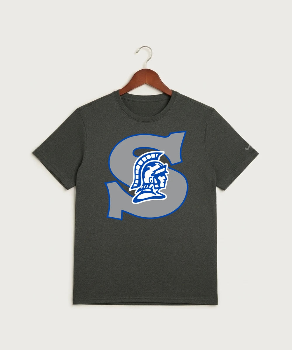 Southwest Football - Dark Smoke Heather Nike Swoosh Sleeve rLegend Tee NKDX8730