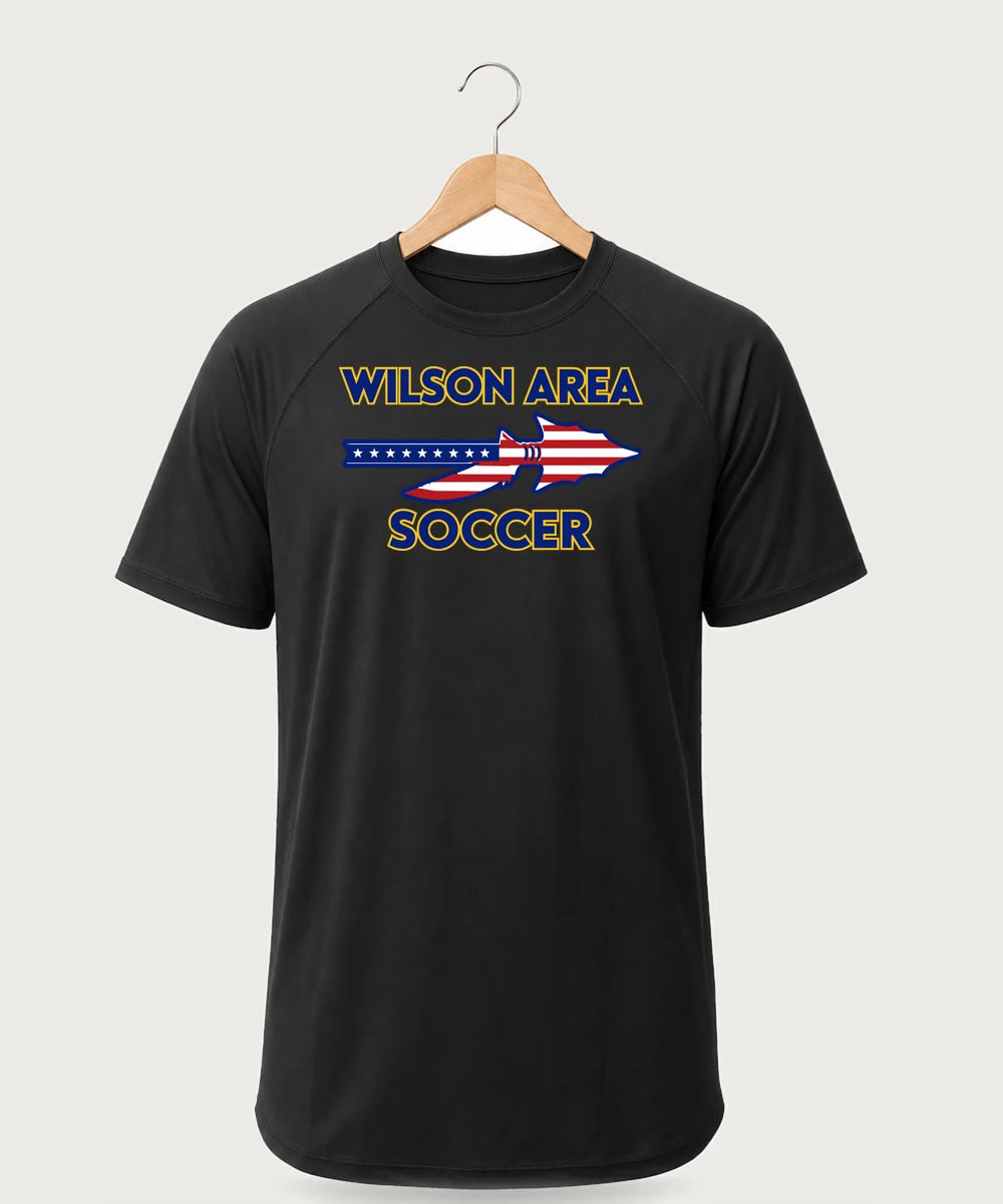Wilson Area School Soccer Soccer - Black Tee
