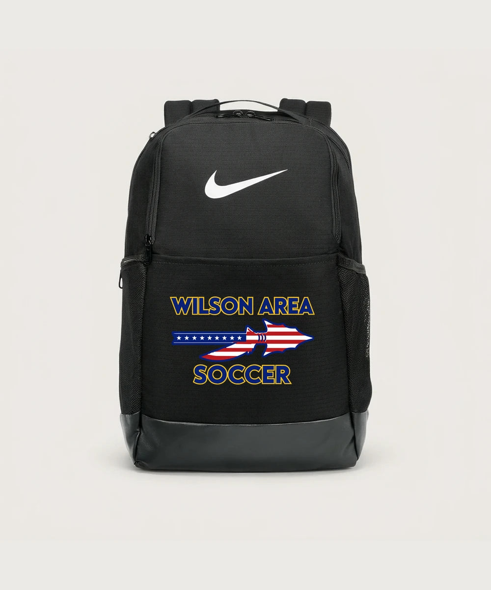 Wilson Area School Soccer Soccer - Black Nike Brasilia Medium Backpack NKDH7709