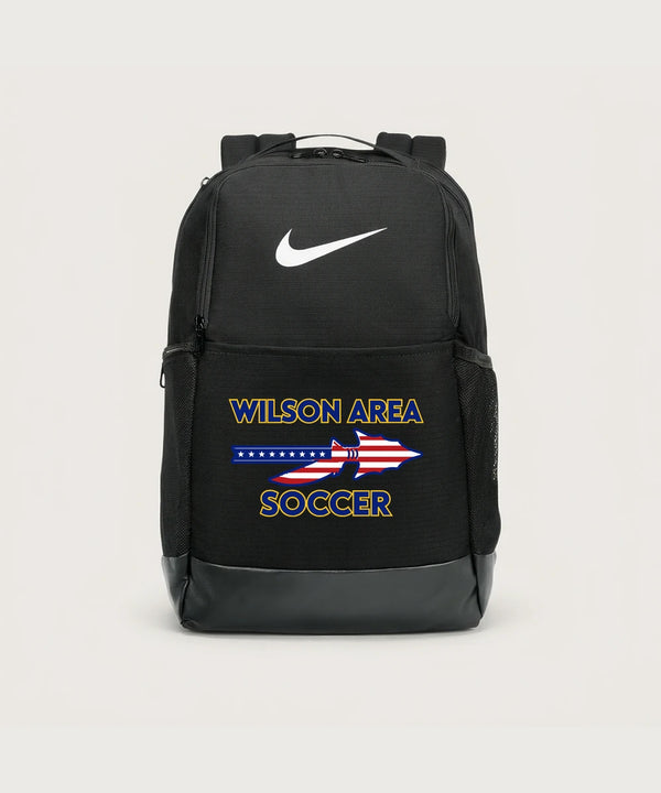 Wilson Area School Soccer Soccer - Black Nike Brasilia Medium Backpack NKDH7709