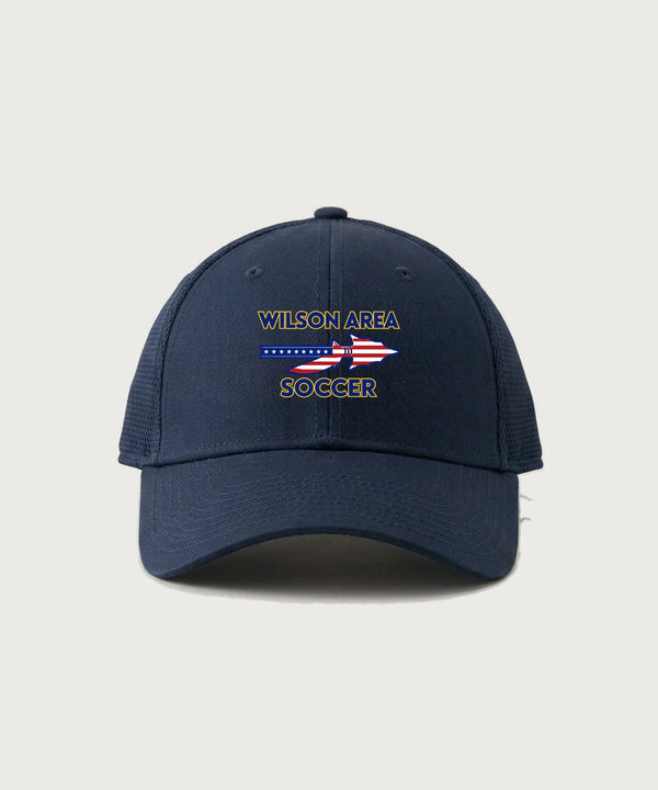 Wilson Area School Soccer Soccer - Deep Navy New Era - Stretch Mesh Cap. NE1020
