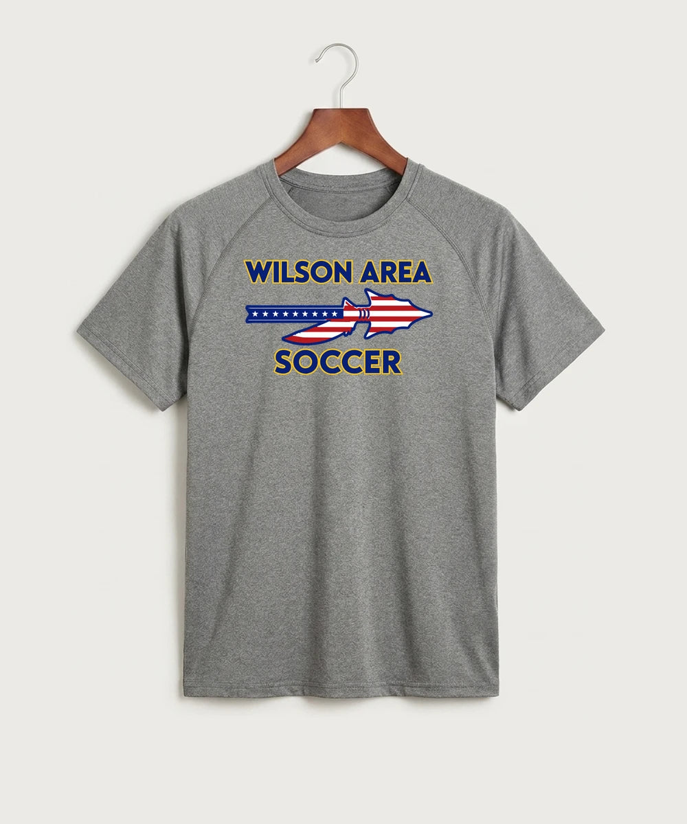 Wilson Area School Soccer Soccer - Gray Tee