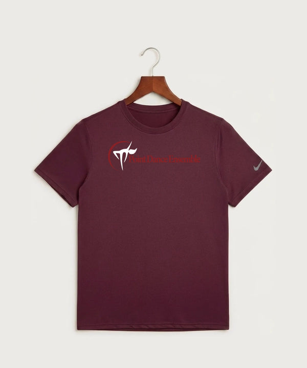 Point Dance Ensemble Dance - Deep Maroon Nike Swoosh Sleeve rLegend Tee NKDX8730