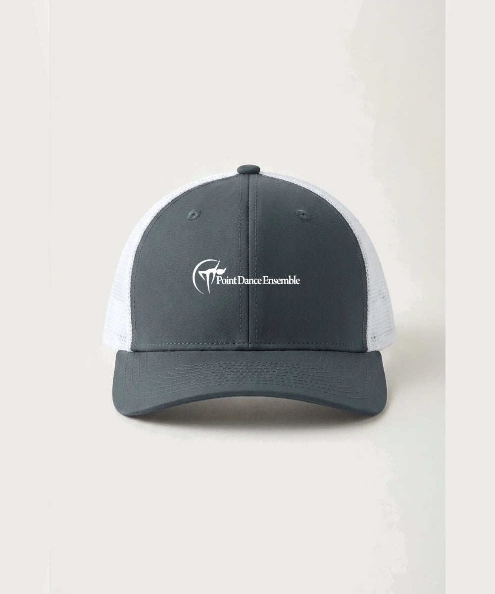 Point Dance Ensemble Dance - Iron Grey/ White Sport-Tek Club Trucker Cap STC46