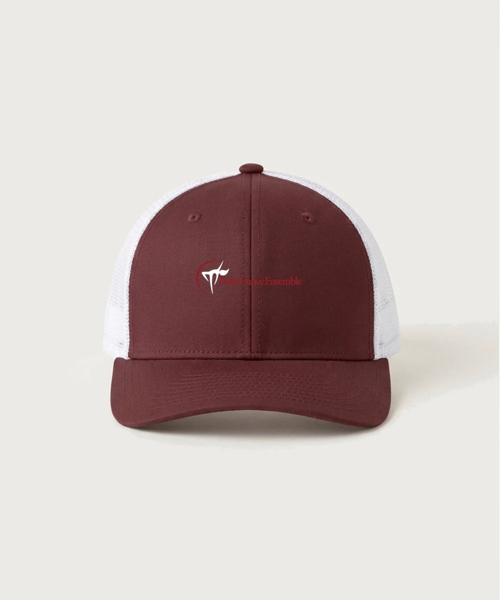 Point Dance Ensemble Dance - Maroon/ White Sport-Tek Club Trucker Cap STC46