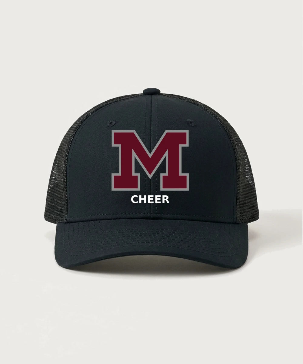 Moline Cheer general - Black/ Black Sport-Tek Club Trucker Cap STC46