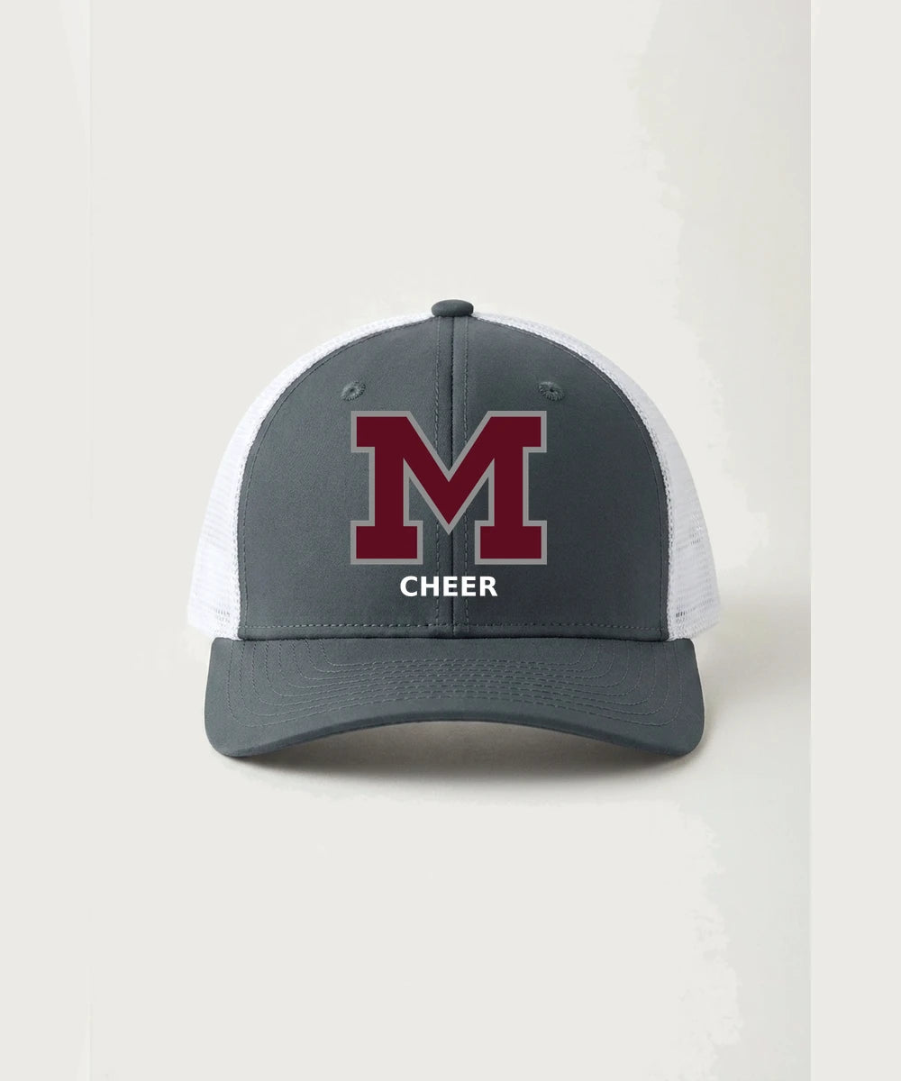 Moline Cheer general - Iron Grey/ White Sport-Tek Club Trucker Cap STC46