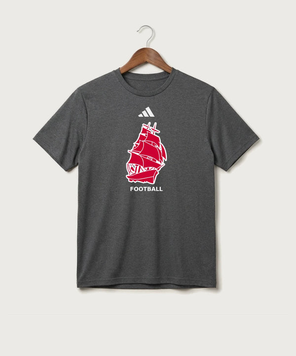 Amboy Football general - Dark Grey Heather/ White Men's Pregame T-Shirt