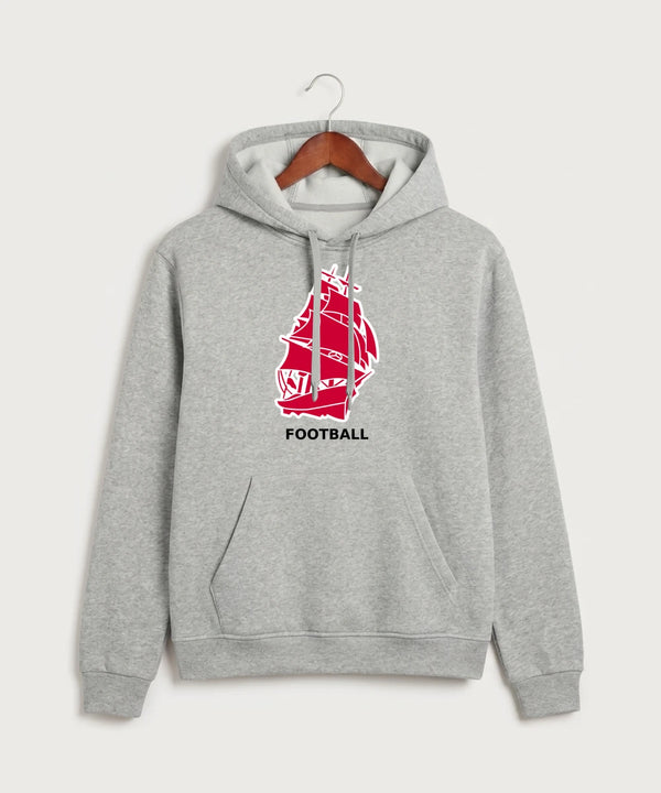 Amboy Football general - Grey Heather Unisex Fleece Hooded Sweatshirt