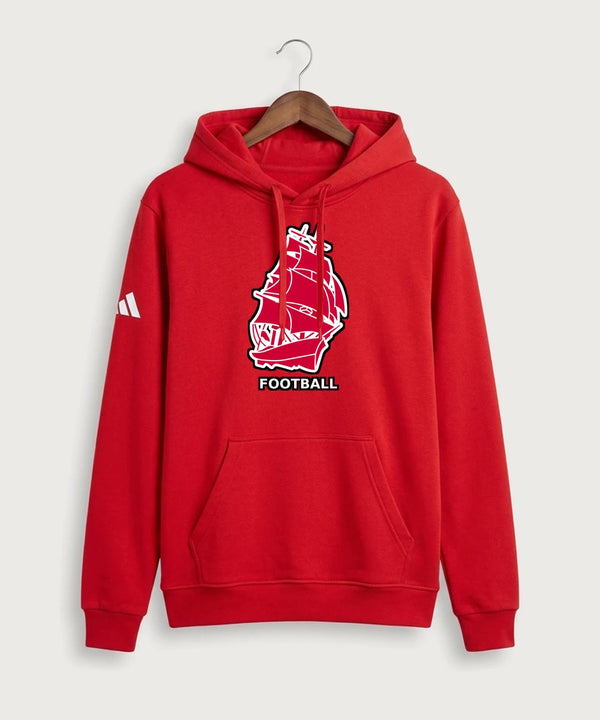 Amboy Football general - Red Unisex Fleece Hooded Sweatshirt