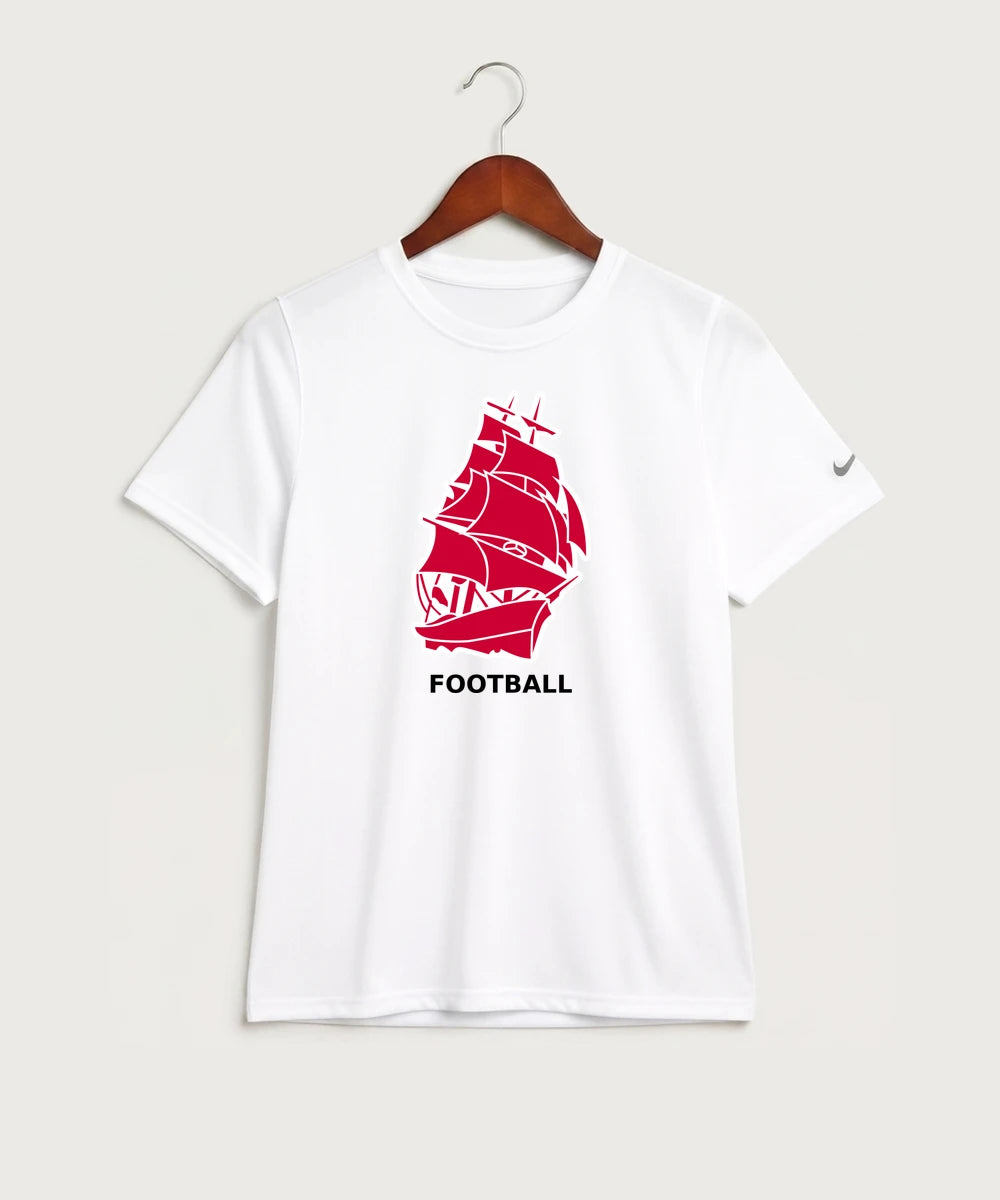 Amboy Football general - White Nike Youth Swoosh Sleeve rLegend Tee NKDX8787