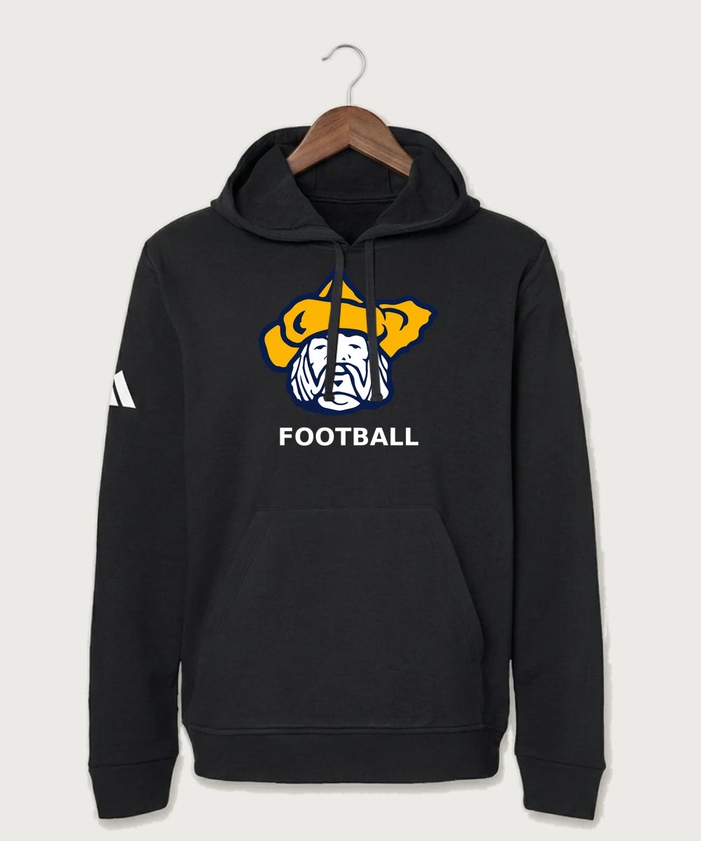 Polo HS Football general - Black Unisex Fleece Hooded Sweatshirt
