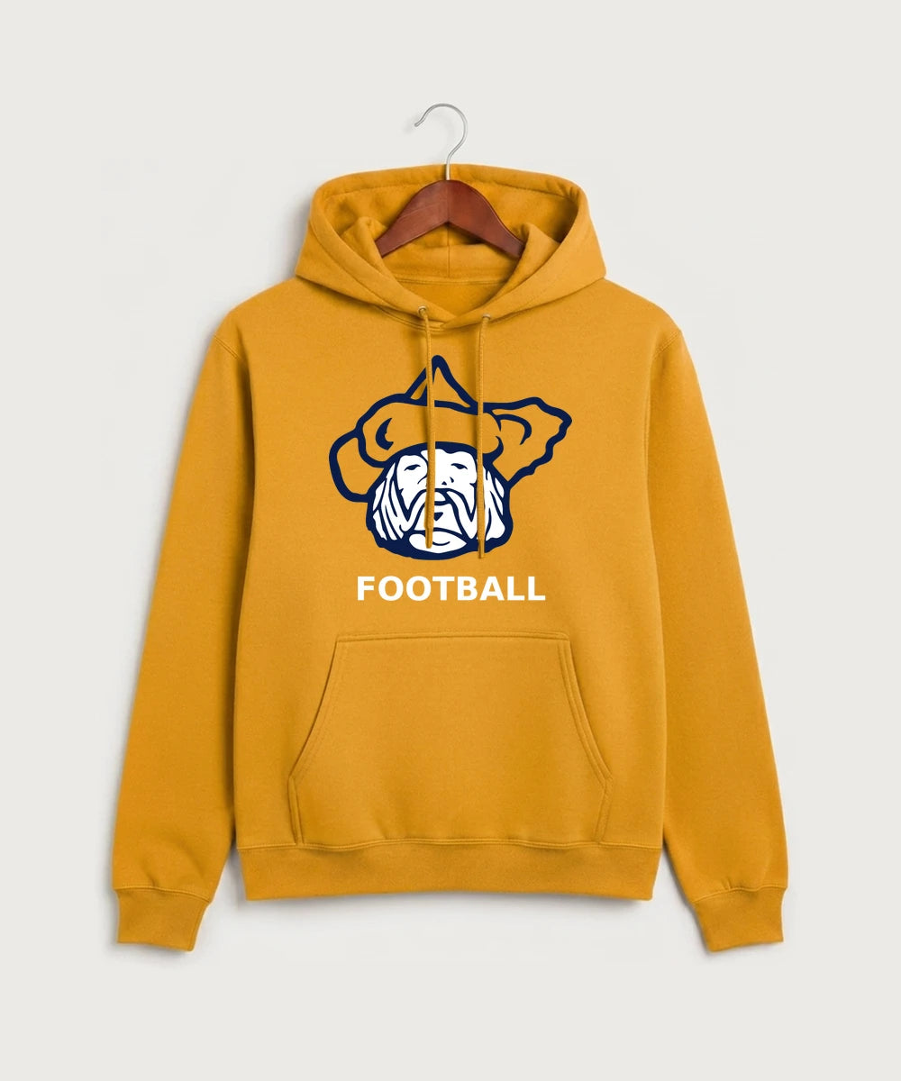Polo HS Football general - Gold Port & Co Core Fleece Pullover Hooded Sweatshirt. PC78H
