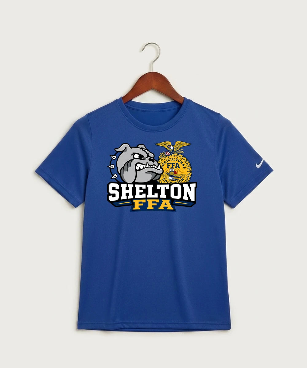 Shelton High School FFA general - Game Royal Nike Youth Swoosh Sleeve rLegend Tee NKDX8787