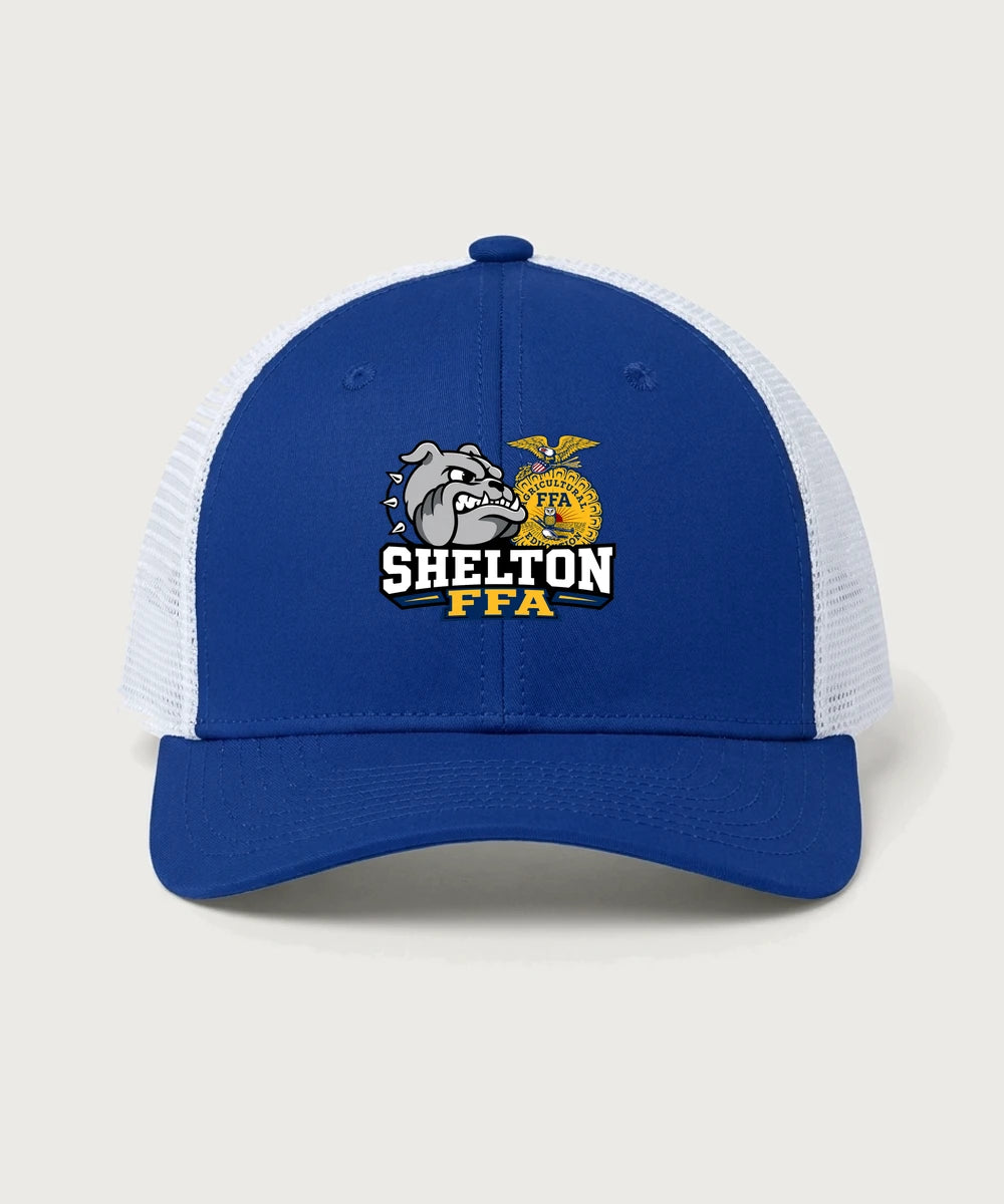 Shelton High School FFA general - True Royal/ White Sport-Tek Club Trucker Cap STC46