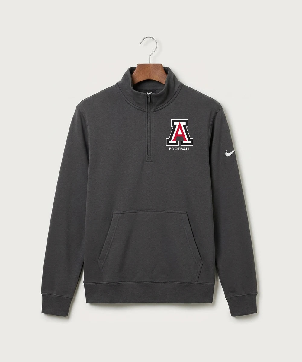 Amboy Football general - Anthracite Nike Club Fleece Sleeve Swoosh 1/2-Zip NKDX6718