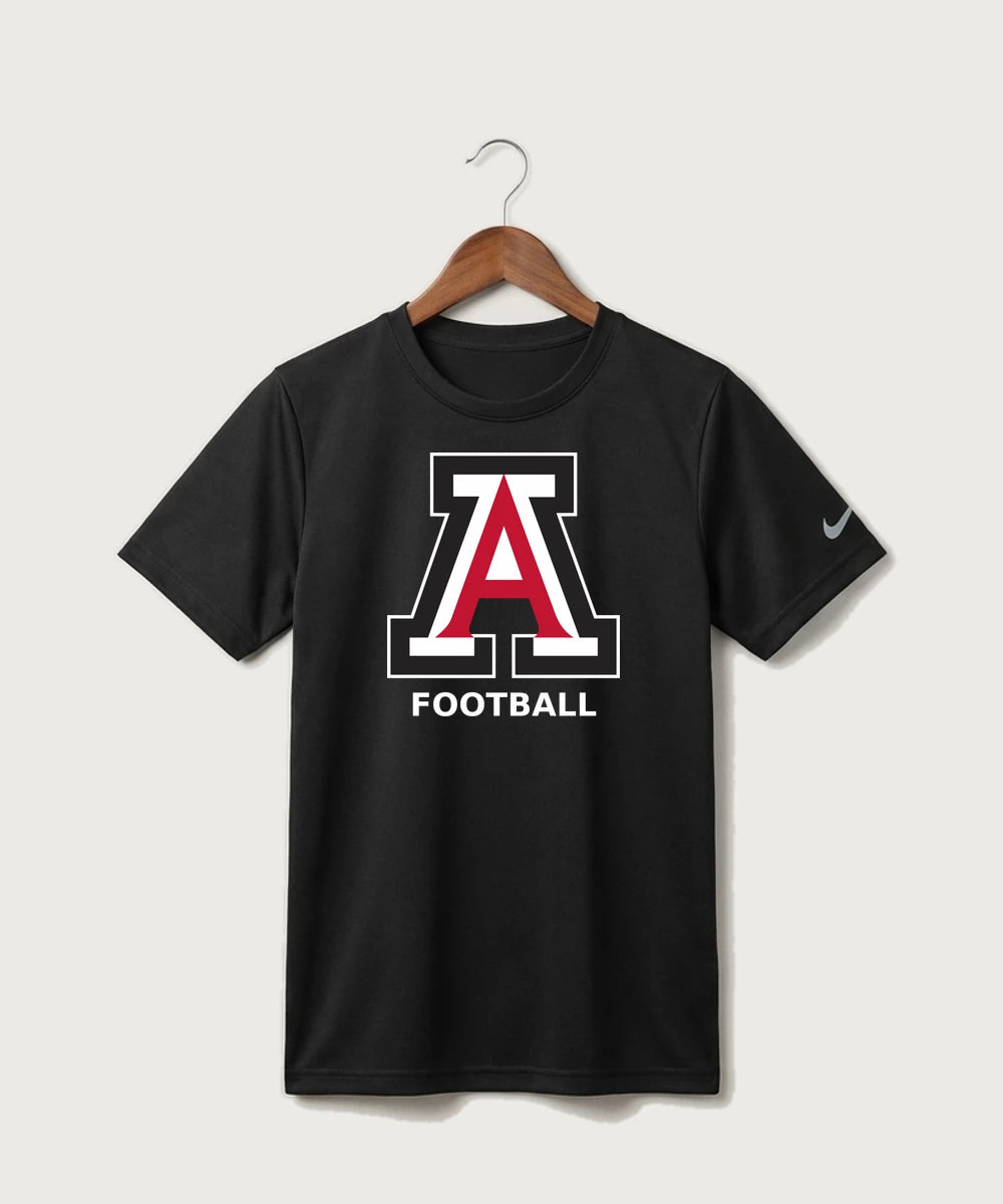 Amboy Football general - Black Nike Youth Swoosh Sleeve rLegend Tee NKDX8787