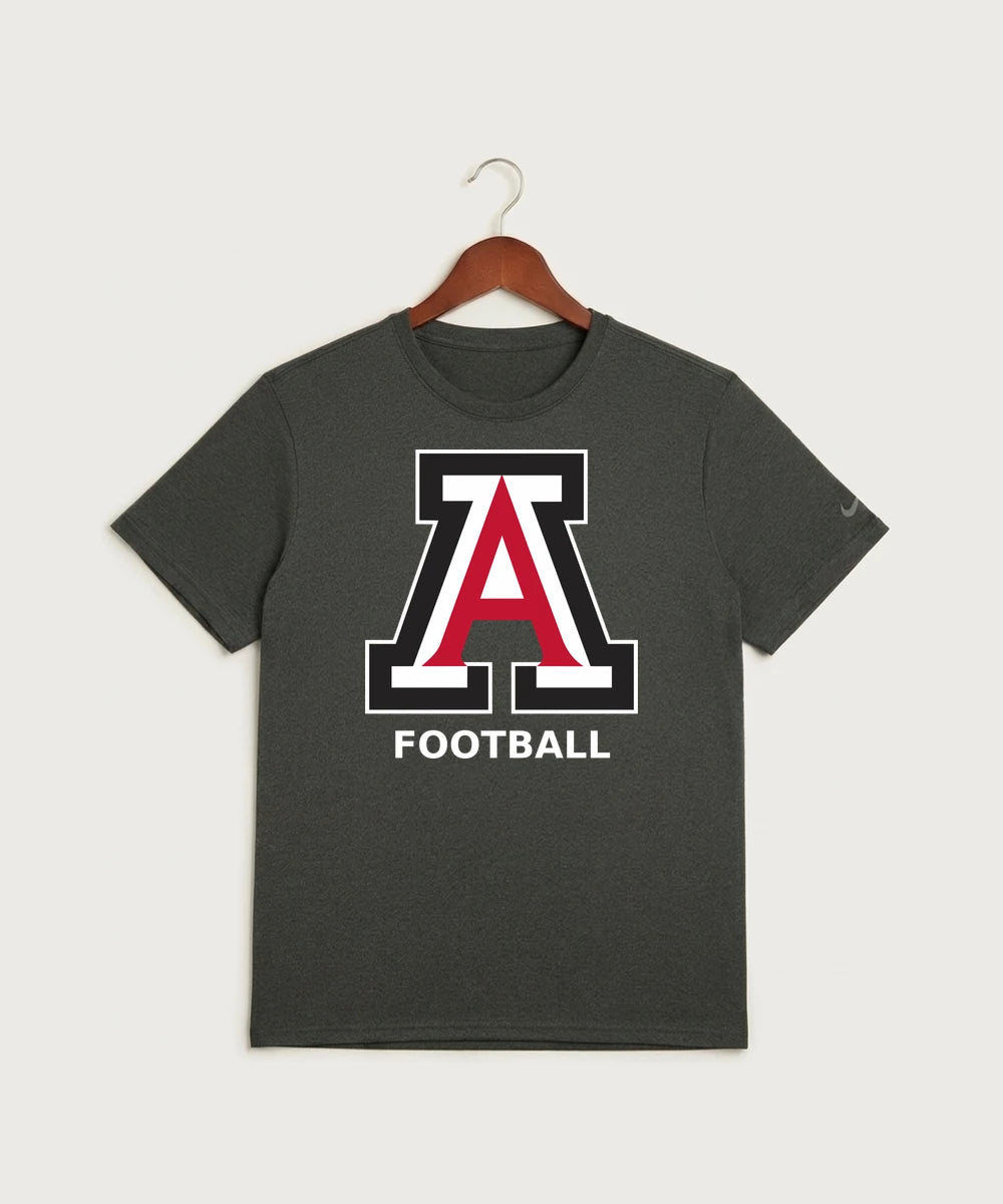 Amboy Football general - Dark Smoke Heather Nike Swoosh Sleeve rLegend Tee NKDX8730