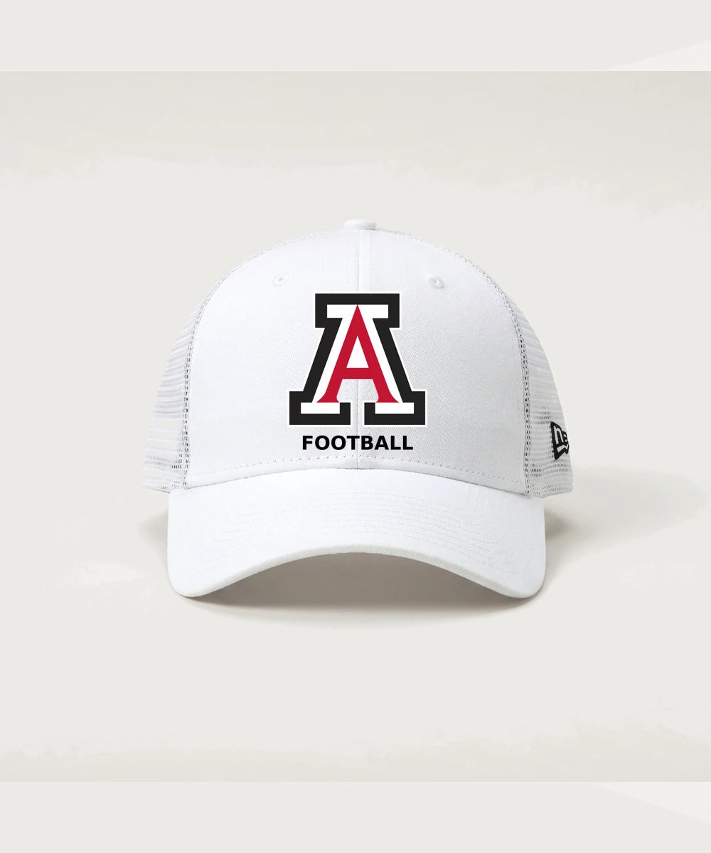 Amboy Football general - Flag White/ White New Era - Stretch Mesh Cap. NE1020