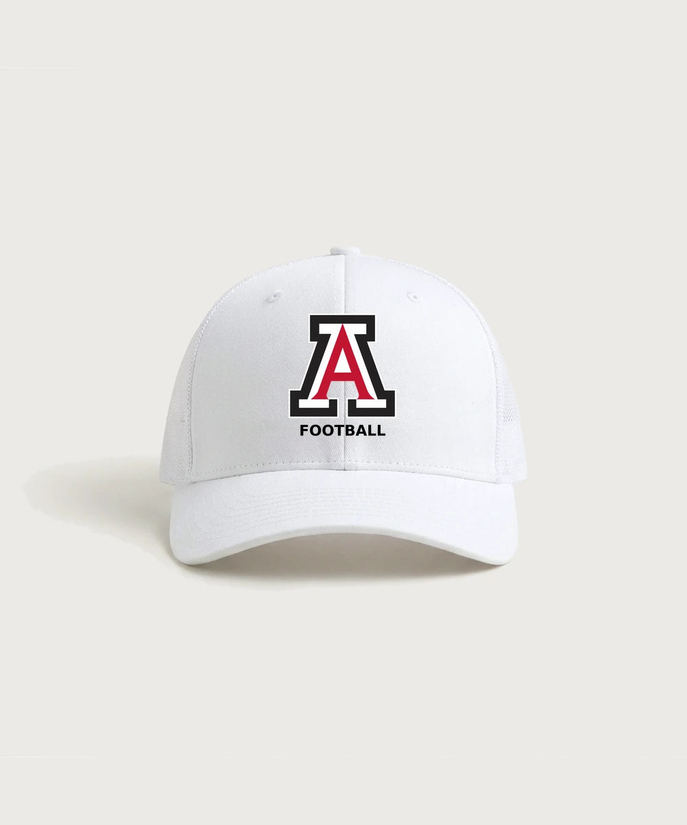 Amboy Football general - White/ White Sport-Tek Club Trucker Cap STC46