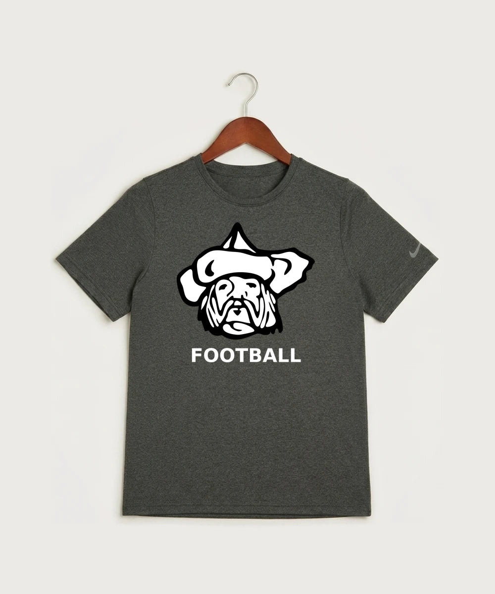 Polo HS Football general - Dark Smoke Heather Nike Youth Swoosh Sleeve rLegend Tee NKDX8787