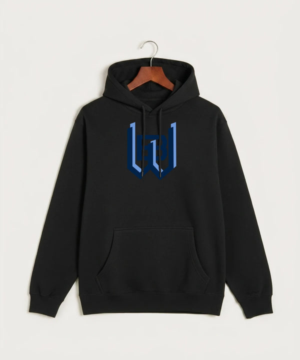West Bend West High School Football - Black Hoodie Value - Full Front