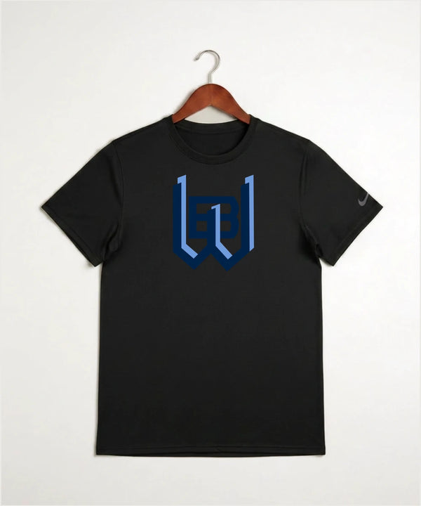 West Bend West High School Football - Black Nike Swoosh Sleeve rLegend Tee NKDX8730