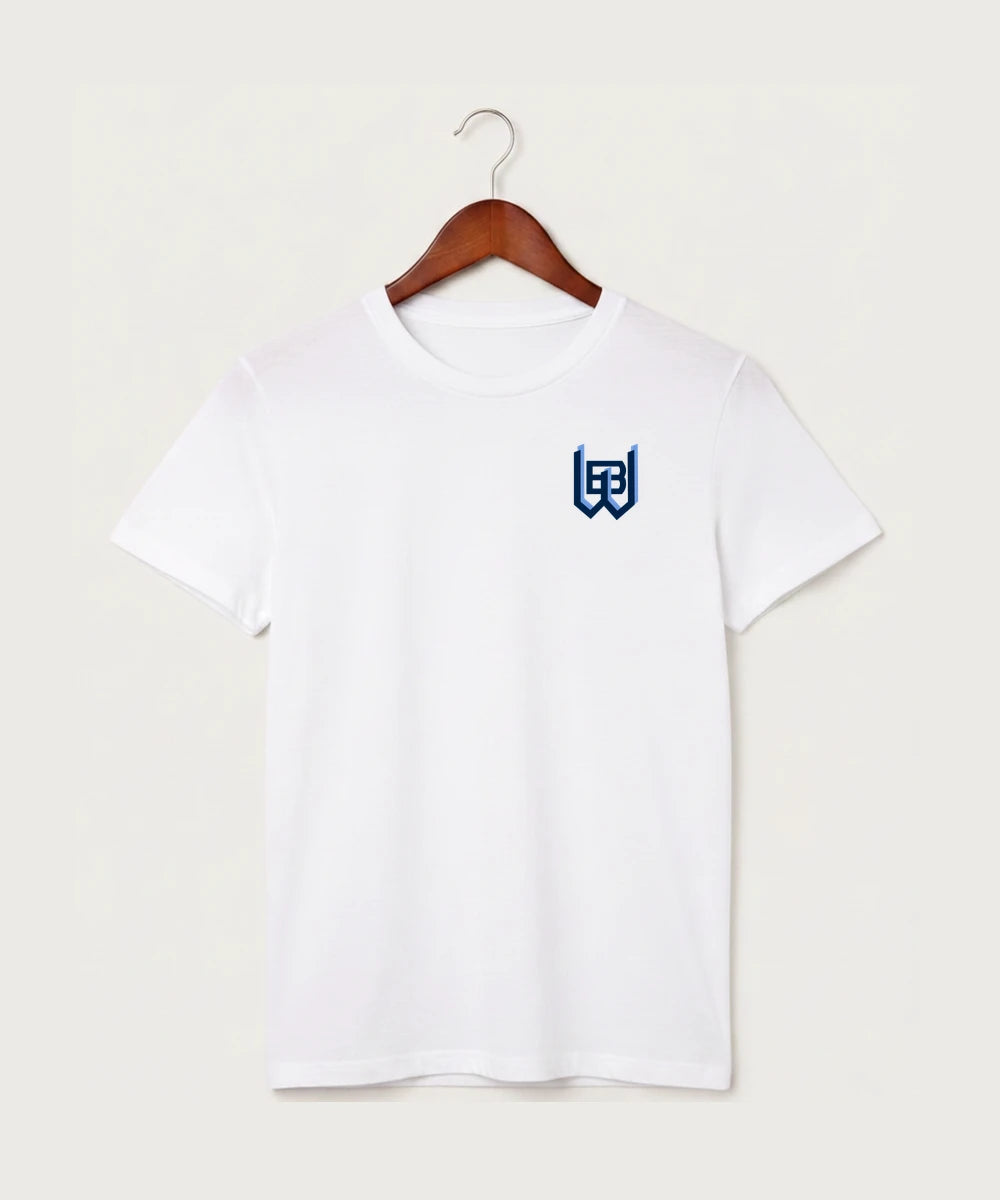 West Bend West High School Football - White T-Shirt - Left Chest