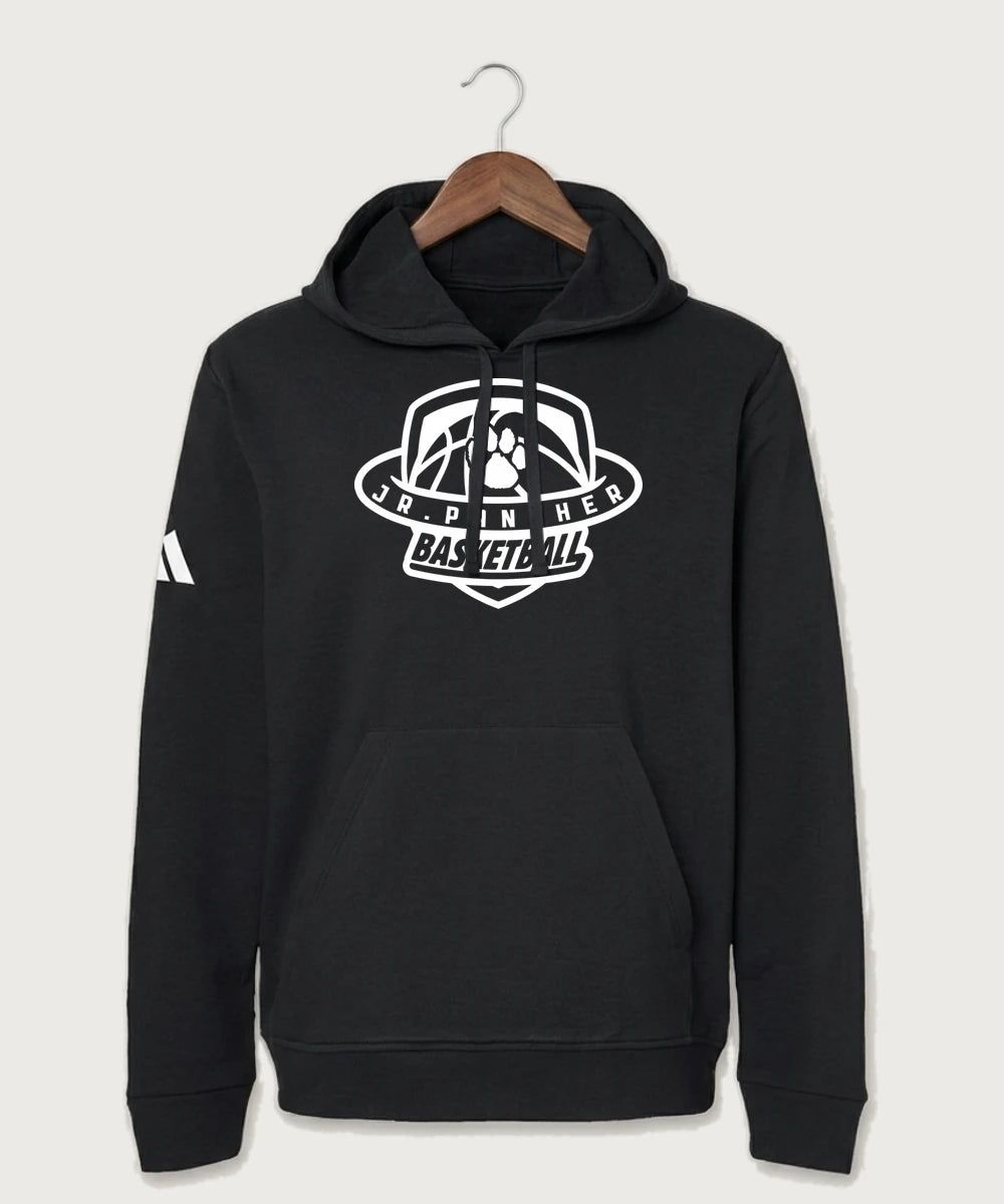 Jr Panther Basketball - Black Unisex Fleece Hooded Sweatshirt