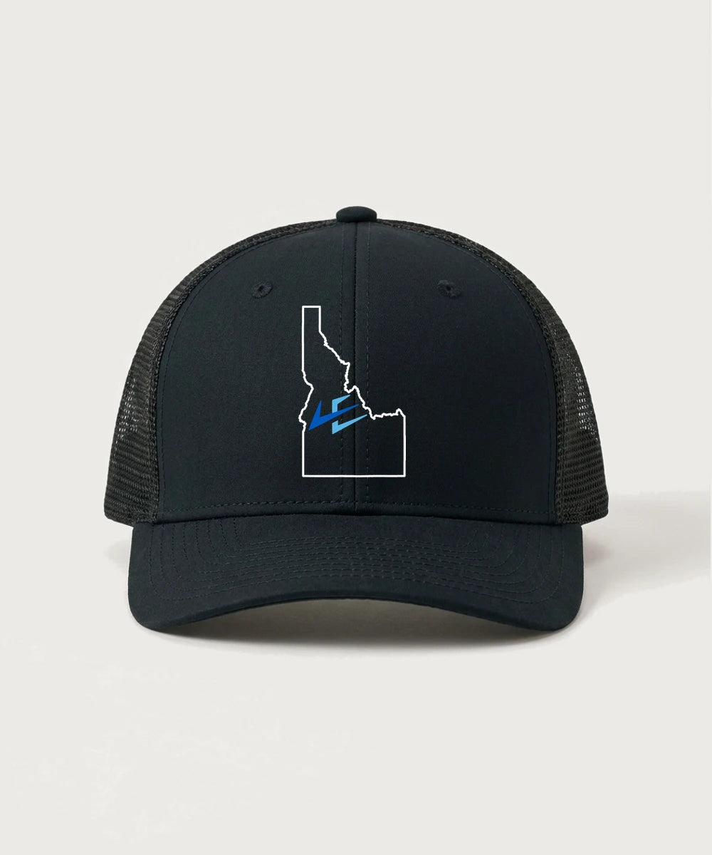 Leading Edge Idaho Team Store - Black/ Black Sport-Tek Club Trucker Cap STC46