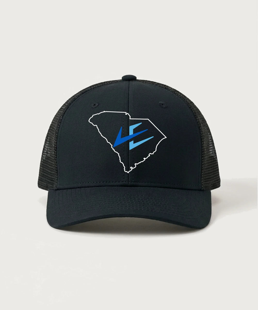 Leading Edge South Carolina Team Store - Black/ Black Sport-Tek Club Trucker Cap STC46