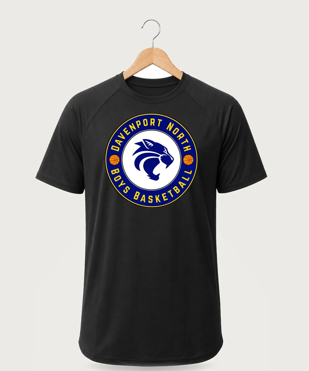 Davenport North High School Basketball Team Store - Black Tee