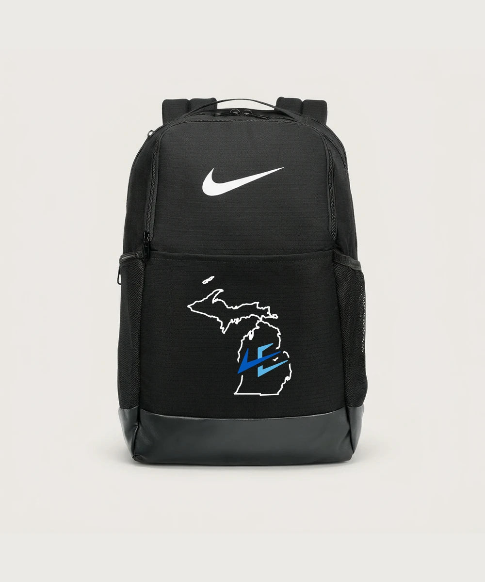Leading Edge Michigan Team Store - Black Nike Brasilia Medium Backpack NKDH7709