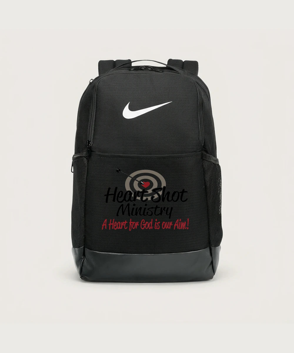 Heart Shot Ministry Archery Team Store - Black Nike Brasilia Medium Backpack NKDH7709