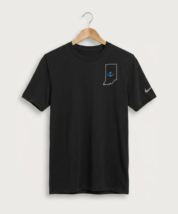 Leading Edge Indiana Team Store - Black Nike Swoosh Sleeve rLegend Tee NKDX8730