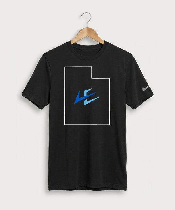 Leading Edge Utah Team Store - Black Nike Swoosh Sleeve rLegend Tee NKDX8730