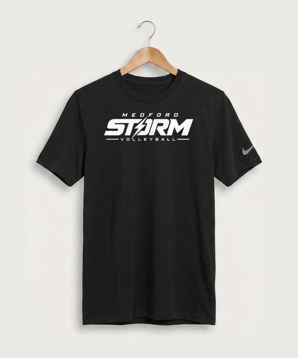 Medford Storm High School Volleyball Team Store - Black Nike Swoosh Sleeve rLegend Tee NKDX8730
