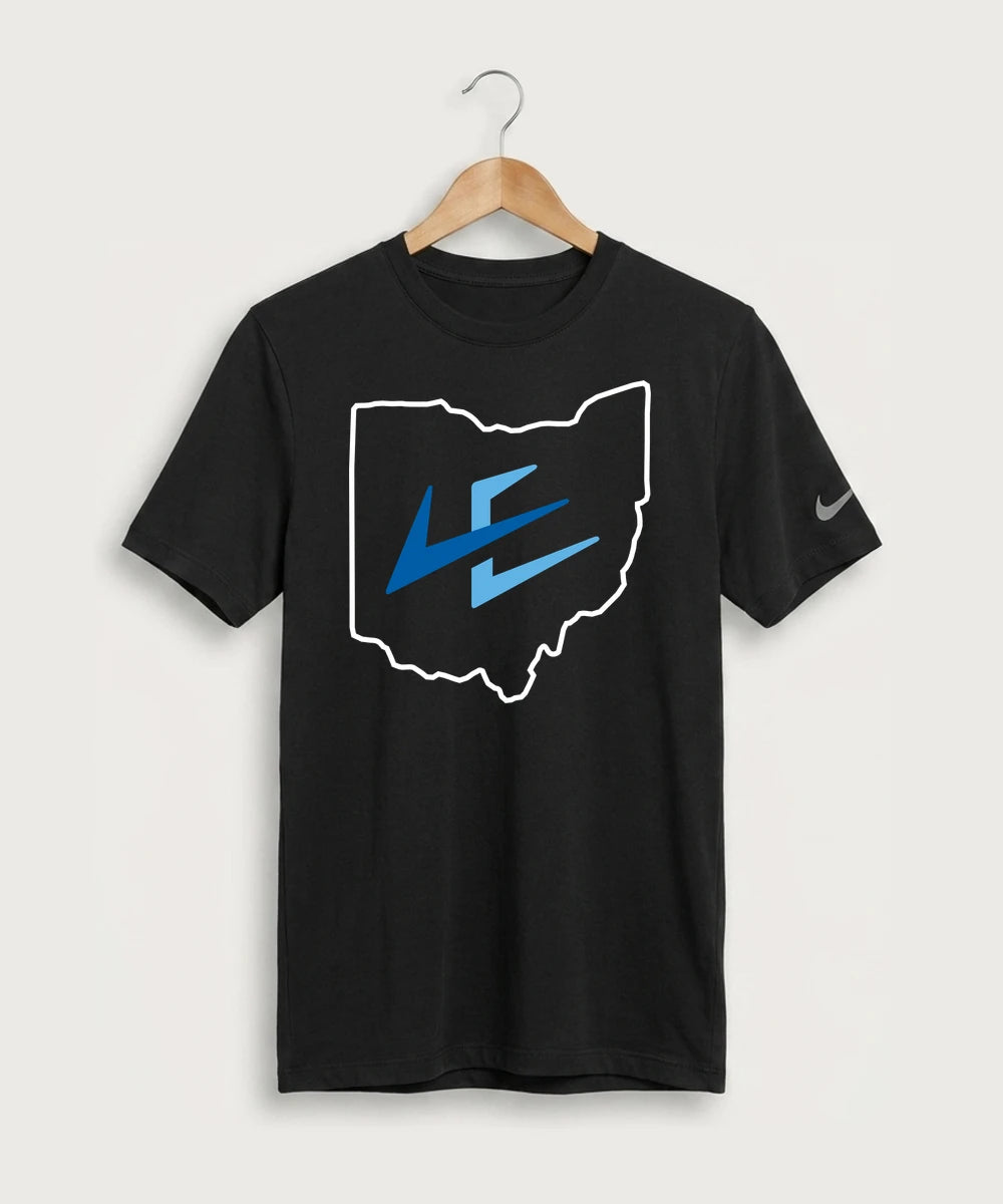Leading Edge Ohio Team Store - Black Nike Swoosh Sleeve rLegend Tee NKDX8730