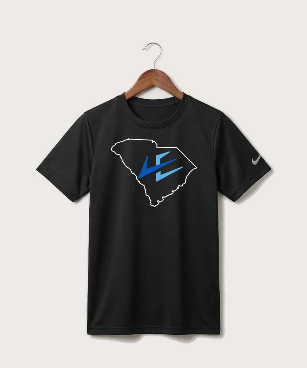 Leading Edge South Carolina Team Store - Black Nike Youth Swoosh Sleeve rLegend Tee NKDX8787