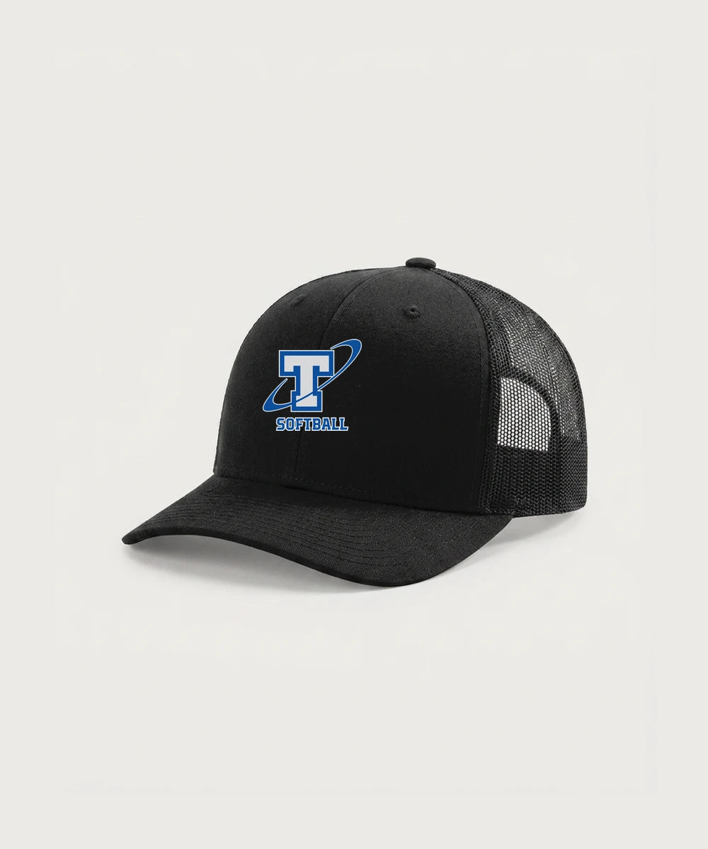 Papillion La Vista South Titan Softball Team Store - Black Hat - Full Front