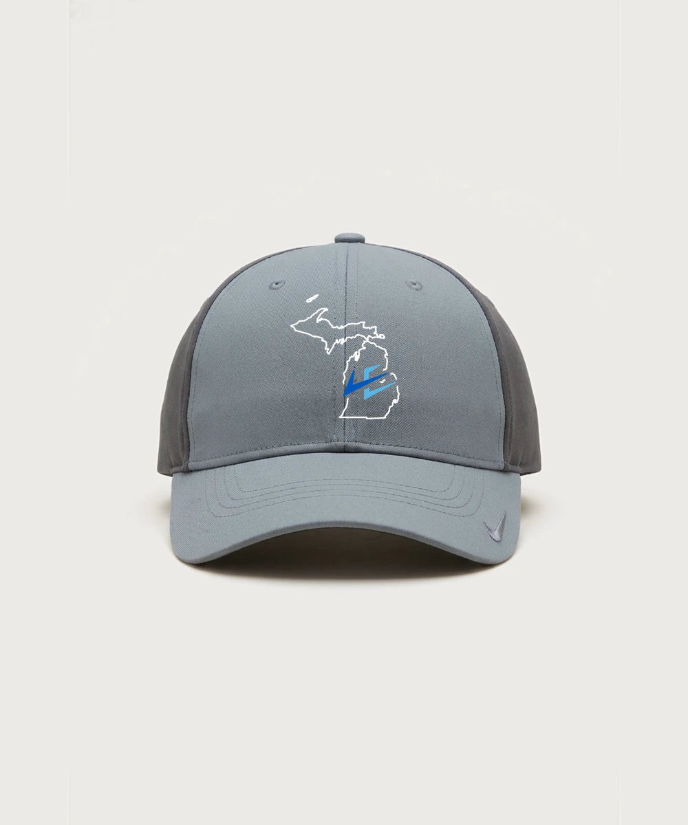 Leading Edge Michigan Team Store - Cool Grey/ Dark Grey Nike Dri-FIT Legacy Cap NKFB6447