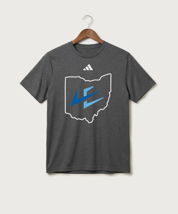Leading Edge Ohio Team Store - Dark Grey Heather/ White Men's Pregame T-Shirt