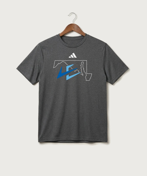 Leading Edge Maryland Team Store - Dark Grey Heather/ White Men's Pregame T-Shirt