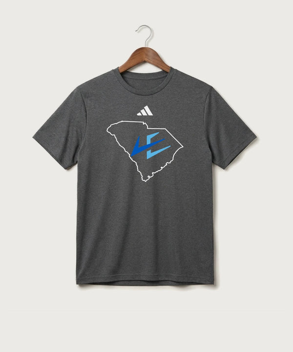 Leading Edge South Carolina Team Store - Dark Grey Heather/ White Men's Pregame T-Shirt