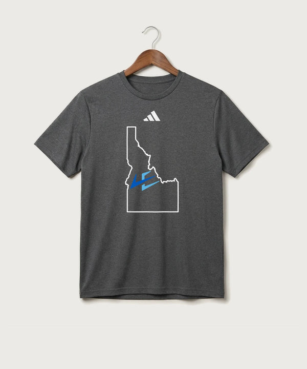 Leading Edge Idaho Team Store - Dark Grey Heather/ White Men's Pregame T-Shirt